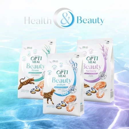 Сухой корм для кошек Optimeal Beauty Harmony беззерновой на основе морепродуктов 4 кг: цены и характеристики