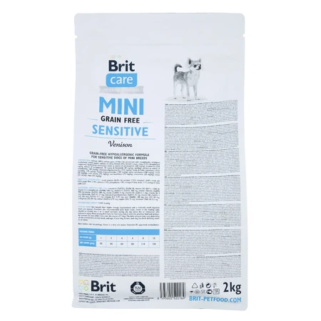 Сухой корм для собак Brit Care GF Mini Sensitive 2 кг: цены и характеристики