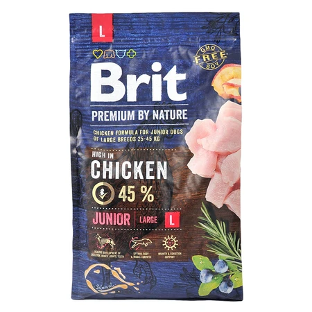 Сухий корм для собак Brit Premium Dog Junior L 3 кг: ціни та характеристики