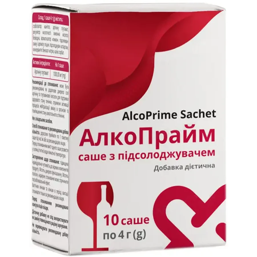 АлкоПрайм VitaCore порошок по 4 г №10 в саше: цены и характеристики