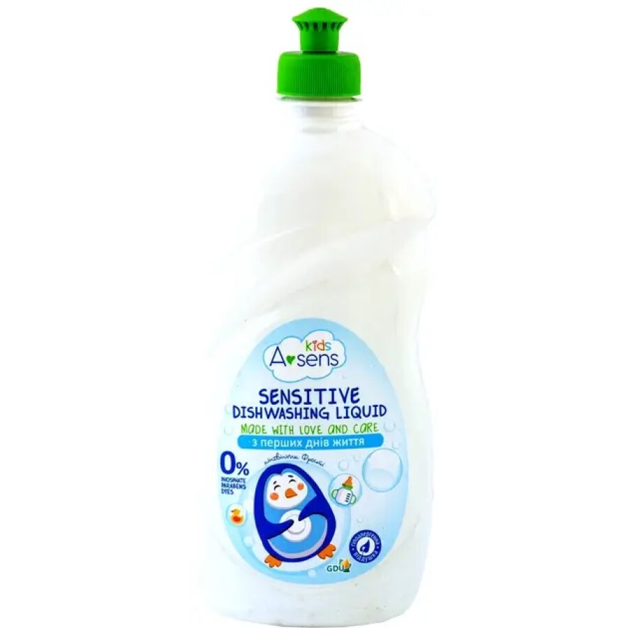 Жидкость для мытья детской посуды A-Sens Kids Sensitive 500 мл: цены и характеристики