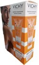 Набор Vichy Capital Soleil: Солнцезащитное мягкое водостойкое молочко для чувствительной кожи детей, SPF50, 300 мл + Косметичка