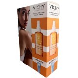 Набір Vichy Capital Soleil сонцезахисний двофазний спрей для обличчя та тіла, що посилює засмагу, SPF50, 200 мл + Молочко після засмаги, 100 мл