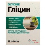 Гліцин таблетки для розсмоктування 80 мг, №50