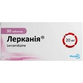 Лерканія таблетки, в/плів. обол. 20 мг №30 