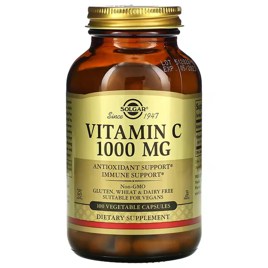 Вітамін С Solgar 1000 мг №100: ціни та характеристики