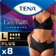 Підгузки-трусики для жінок Tena Lady Pants Plus Large, чорні, 8 шт