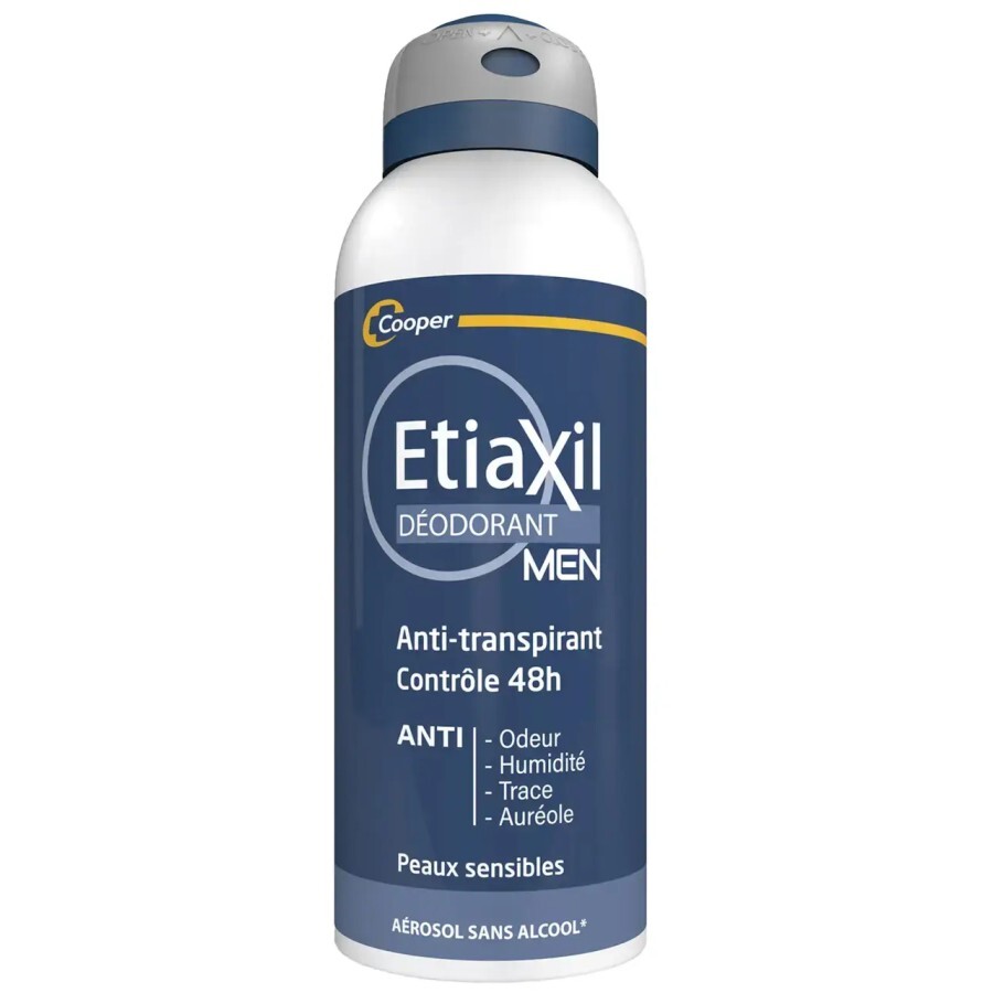 Дезодорант-антиперспірант Etiaxil Men 48H для чоловіків, аерозоль, 150 мл: ціни та характеристики