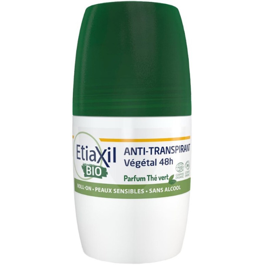 Дезодорант-антиперспірант Etiaxil Bio з ароматом зеленого чаю 48 годин, кульковий, 50 мл: ціни та характеристики