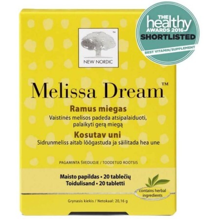 Комплекс New Nordic  Melissa Dream  для покращення сну таблетки, №20