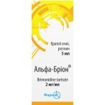 Альфа-Брион 2 мг/мл капли глазные, 5 мл: цены и характеристики
