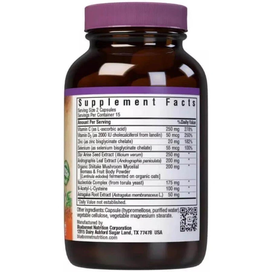 Иммунная поддержка, Immune Support, Targeted Choice, Bluebonnet Nutrition, 30 вегетарианских капсул: цены и характеристики