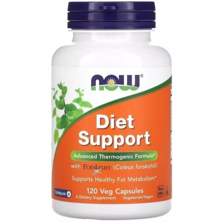 Дієтична підтримка, Diet Support, Now Foods, 120 вегетаріанських капсул