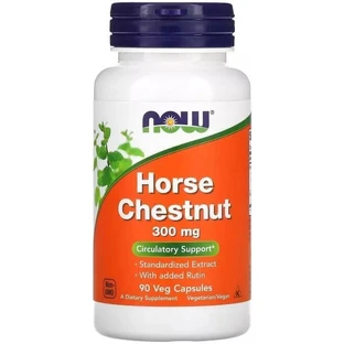 Кінський каштан 300 мг, Horse Chestnut, Now Foods, 90 вегетаріанських капсул