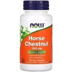 Кінський каштан 300 мг, Horse Chestnut, Now Foods, 90 вегетаріанських капсул: ціни та характеристики