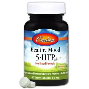 5-HTP (Гідрокситриптофан), 50мг, Healthy Mood, Carlson, 60 таблеток