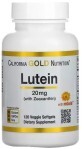 Лютеин с зеаксантином, 20 мг, Lutein with Zeaxanthin, California Gold Nutrition, 120 вегетарианских капсул