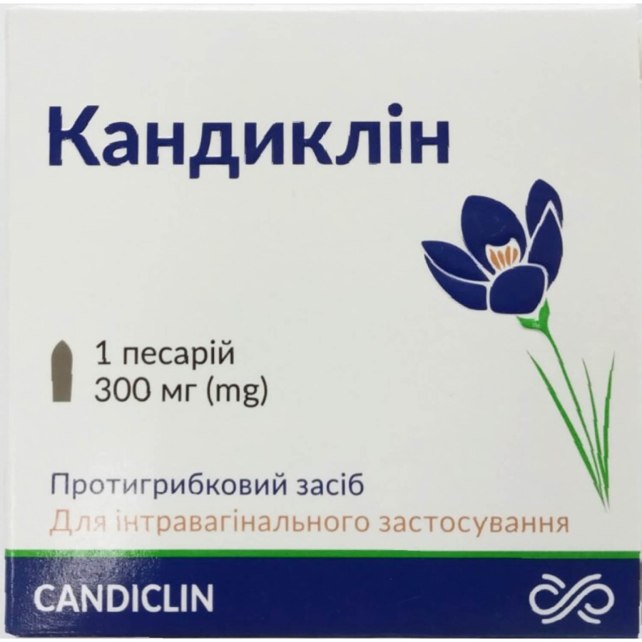 Кандиклин пессарии 300 мг №1: цены и характеристики