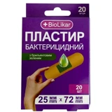 Пластырь медицинский BioLikar на тканевой основе с брильянтовым зеленым 25x72 мм №20