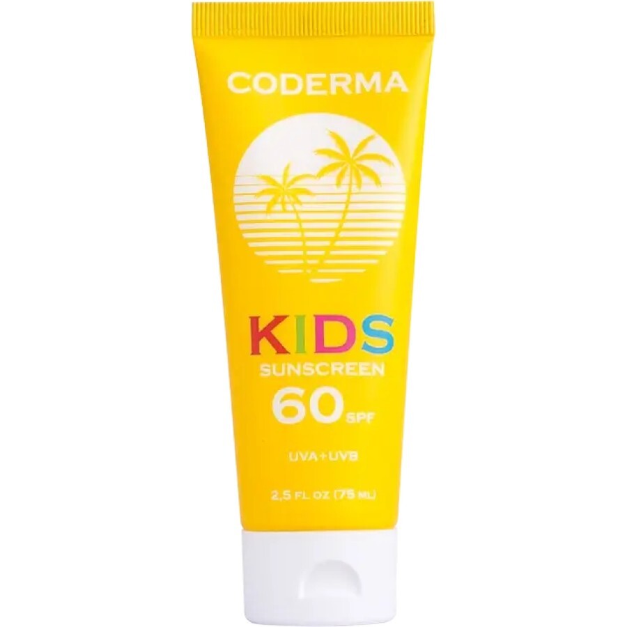 Солнцезащитный крем Coderma SPF 60 Детский, 75 мл: цены и характеристики