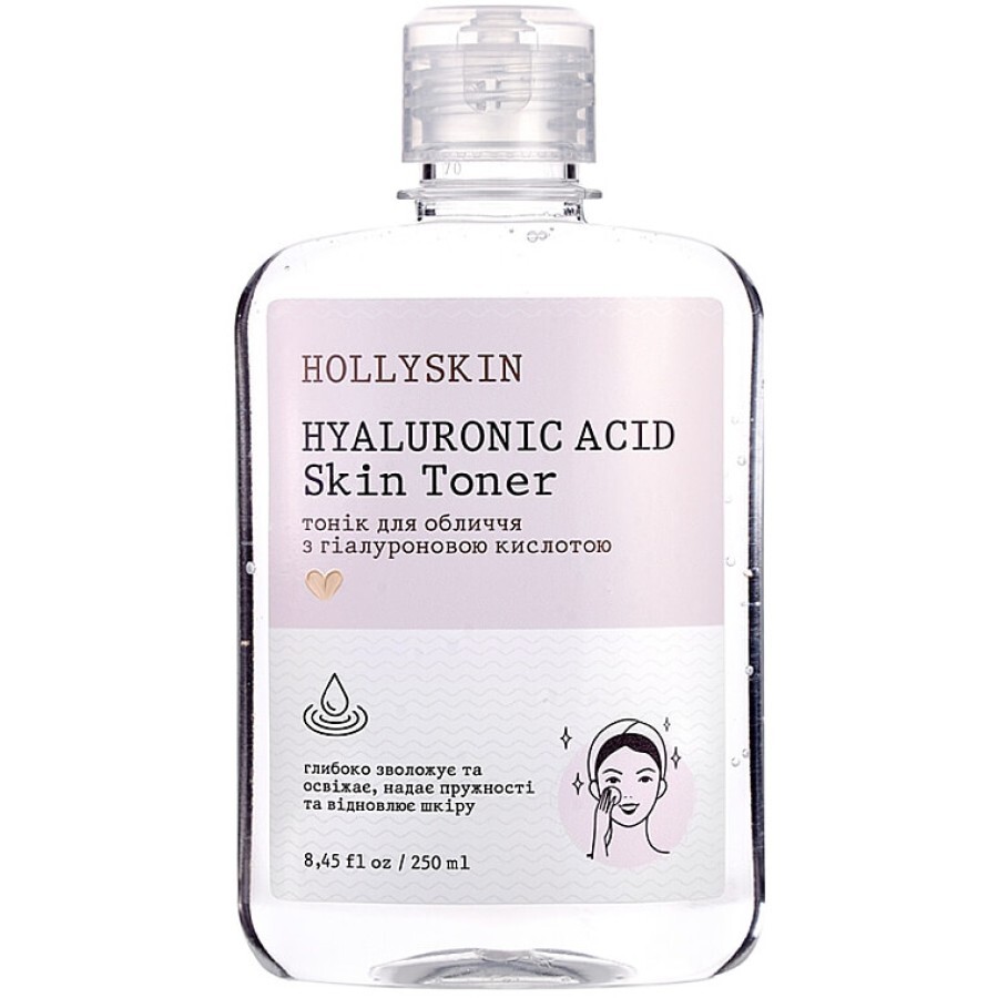 Тоник для лица с гиалуроновой кислотой Hollyskin Hyaluronic Acid Skin Toner, 250 ml: цены и характеристики