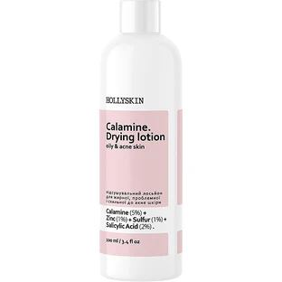 Подсушивающий лосьон для жирной, проблемной и подверженной акне кожи Hollyskin Calamine. Drying Lotion, 100 ml