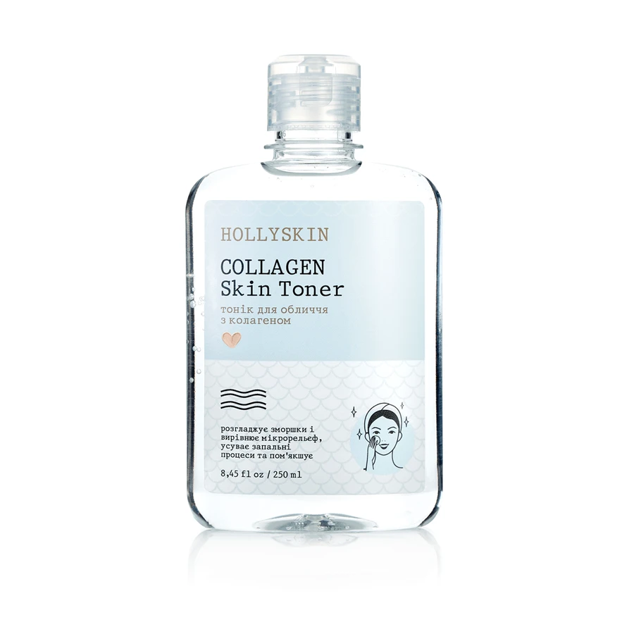 Тонік для обличчя, з колагеном Hollyskin Collagen Skin Toner, 250 ml: ціни та характеристики