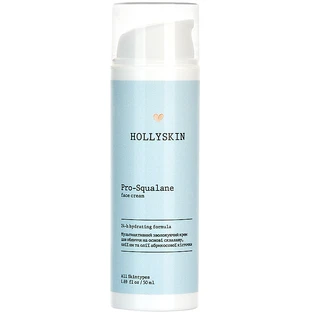 Мультиактивний зволожувальний крем для обличчя на основі сквалану Hollyskin Pro-SQUALANE FACE CREAM 24-h hydrating formula, 50 ml