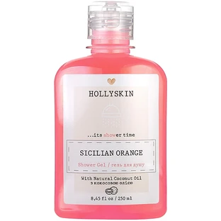 Натуральный гель для душа с ароматом апельсина сицилийского Hollyskin Sicilian Orange, 250 ml
