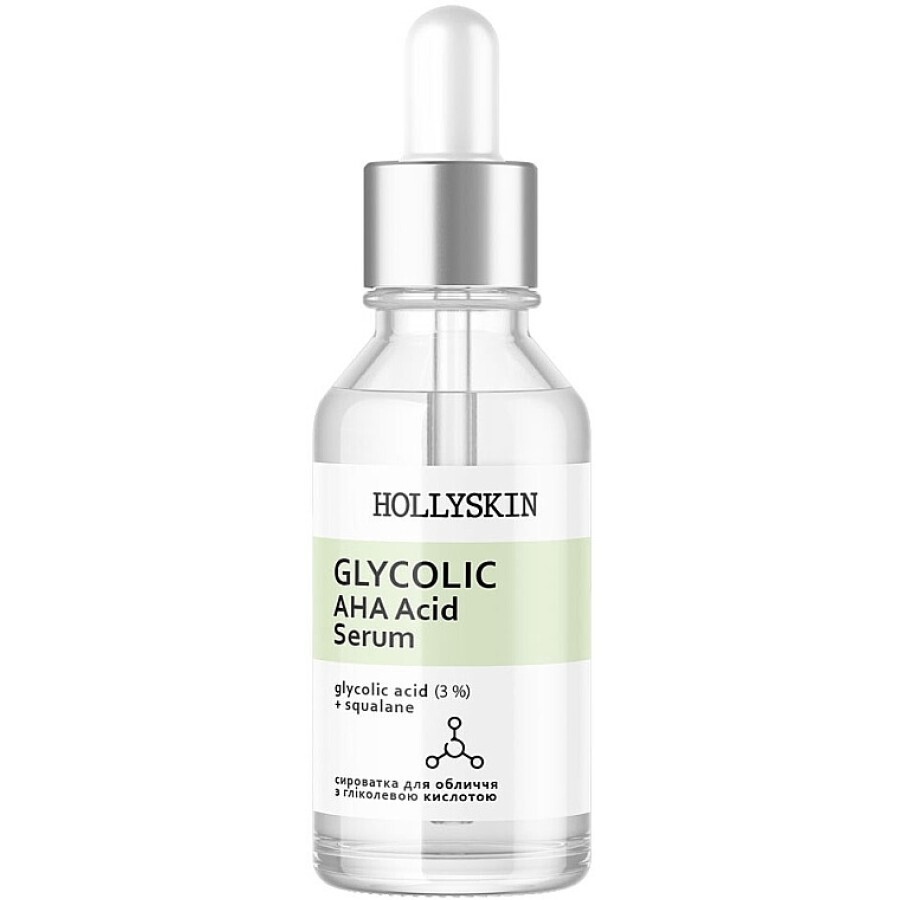 Сыворотка для лица на основе гликолевой кислоты Hollyskin Glycolic AHA Acid Serum, 30 ml: цены и характеристики