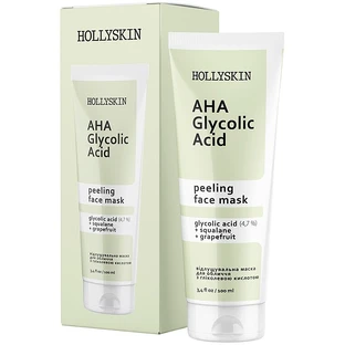 Маска для обличчя з гліколевою кислотою Hollyskin Glycolic AHA Acid Face Mask, 100 ml