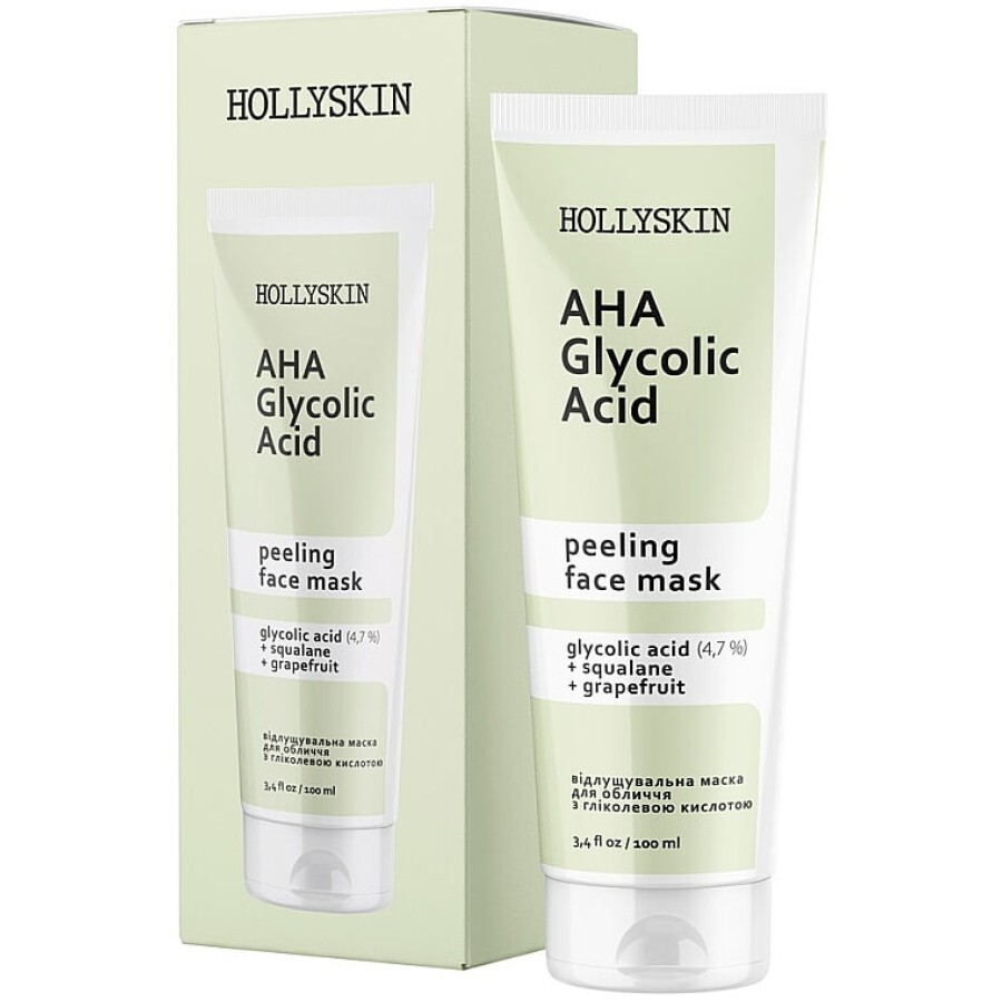 Маска для лица с гликолевой кислотой Hollyskin Glycolic AHA Acid Face Mask, 100 ml: цены и характеристики