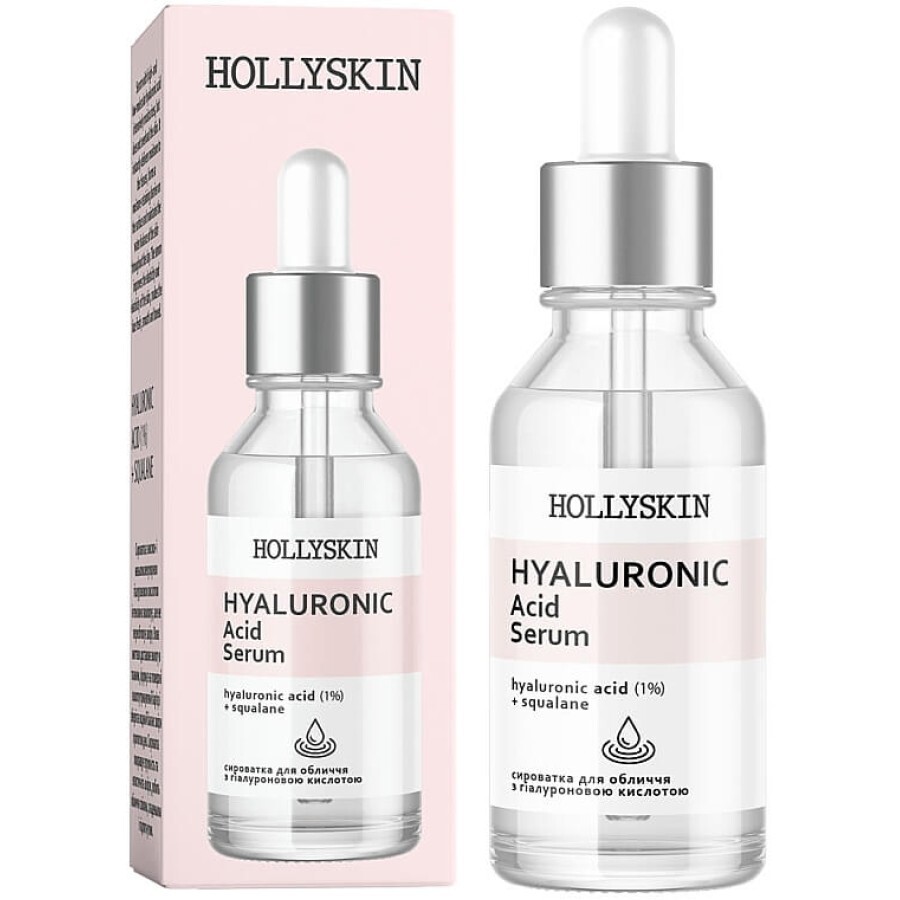 Сироватка для обличчя, з гіалуроновою кислотою Hollyskin Hyaluronic Acid Serum, 30 ml: ціни та характеристики