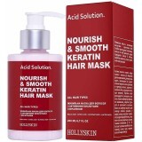 Живильна маска для волосся з активними кислотами і кератином Hollyskin Acid Solution Nourishing & Smooth Keratin Hair Mask, 200 ml