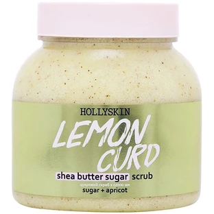 Цукровий скраб з олією ши і перлітом Hollyskin Lemon Curd 300 ml