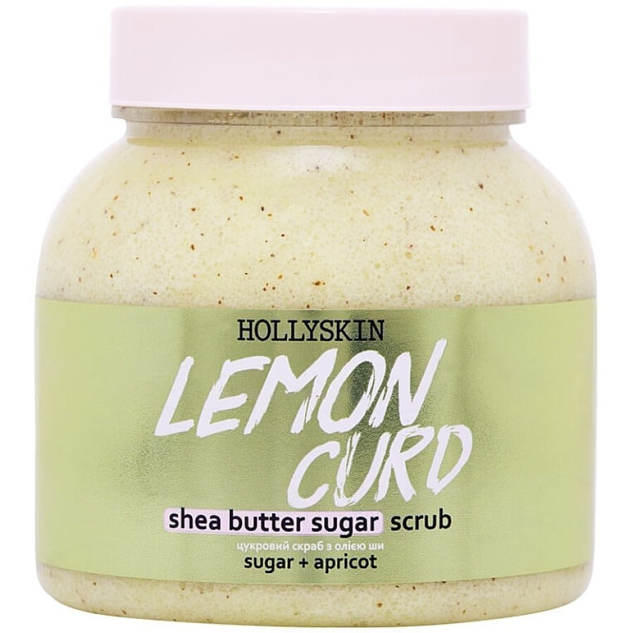 Сахарный скраб с маслом ши и перлитом Hollyskin Lemon Curd 300 ml: цены и характеристики