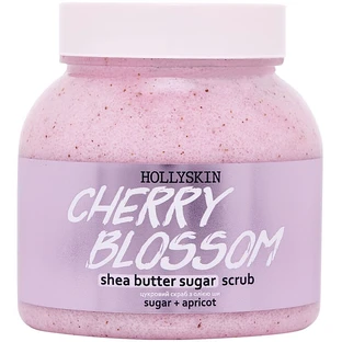 Цукровий скраб з олією ши і перлітом Hollyskin Cherry Blossom 300 ml