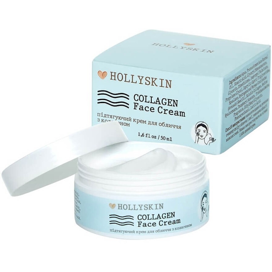 Ліфтинг крем для обличчя з колагеном Hollyskin Collagen Face Cream 50 ml: ціни та характеристики