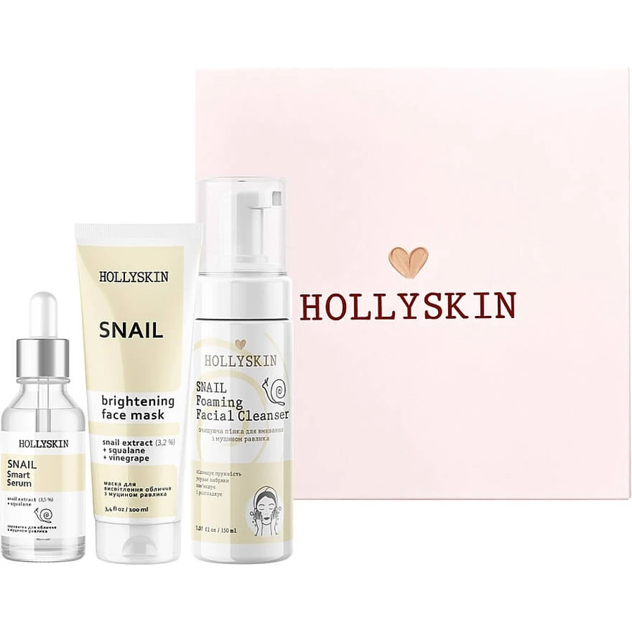 Набор Hollyskin Snail Smart Intensive Care (mask/100ml+foam/150ml+ser/50ml): цены и характеристики