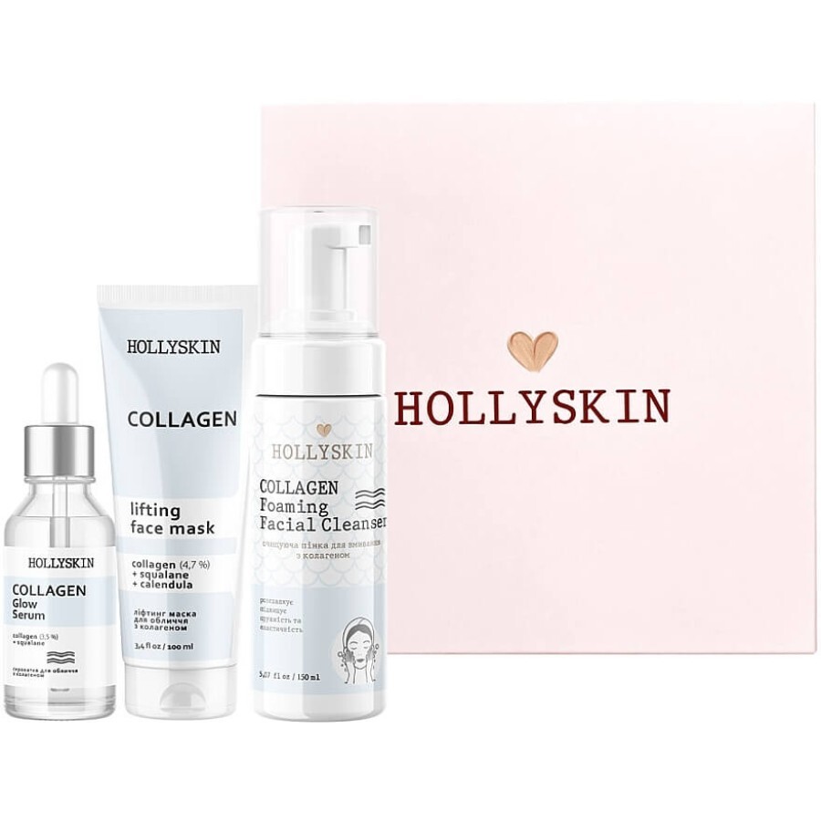 Набор Hollyskin Collagen Intensive Care (mask/100ml+foam/150ml+ser/50ml): цены и характеристики