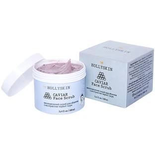 Скраб для обличчя з екстрактом чорної ікри Hollyskin Caviar Face Scrub, 100 мл