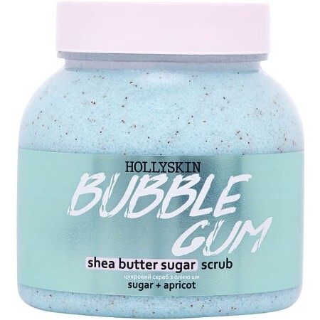 Сахарный скраб с маслом ши и перлитом Hollyskin Bubble Gum, 300 мл