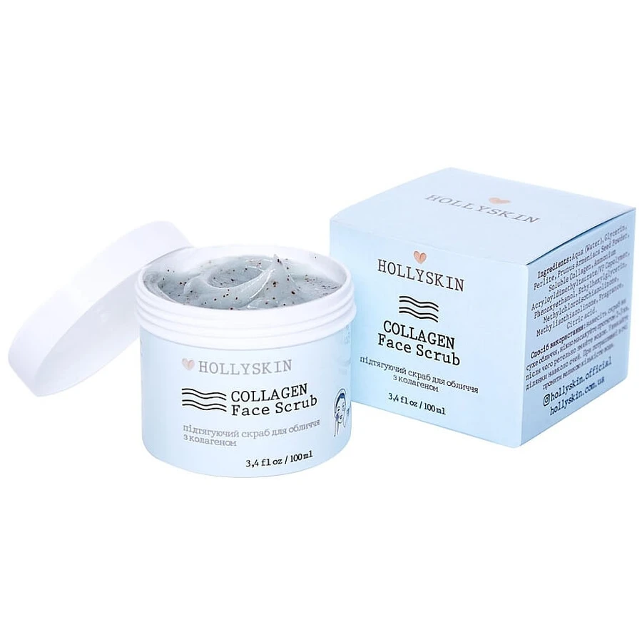 Скраб для лица с коллагеном Hollyskin Collagen Face Scrub, 100 мл: цены и характеристики