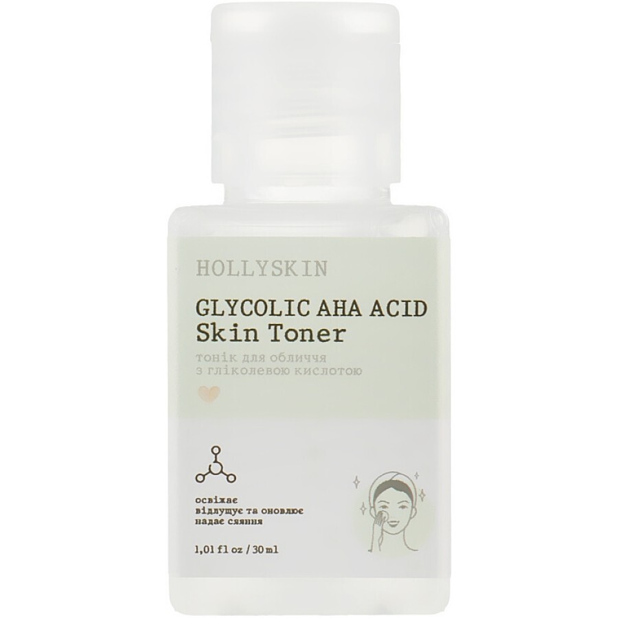 Тоник для лица с гликолевой кислотой Hollyskin Glycolic AHA Acid Skin Toner,  30 мл: цены и характеристики