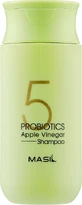 М'який бессульфатний шампунь з проботіками і яблучним оцтом Masil 5 Probiotics Apple Vinegar Shampoo, 50 мл