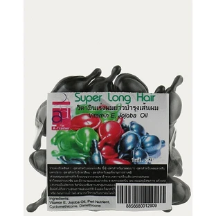 Капсули для сухого й пошкодженого волосся, чорні A-Trainer Super Long Hair, 10 шт. по 1 мл