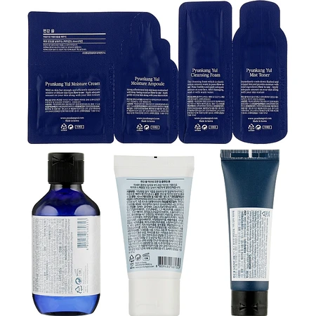 Набор Pyunkang Yul Skin Set (тонер/100ml + foam/40ml + cr/20ml + toner/1.5ml + foam/1.5ml + ampoule/1.5ml + cr/1.5ml): цены и характеристики