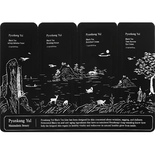 Набор Pyunkang Yul Black Tea (f/cr/1.5ml + eye/cr/1.5ml + f/ser/1.5ml + toner/1.5ml)
