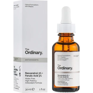 Сыворотка с ресвератролом 3% + с феруловой кислотой 3% The Ordinary Resveratrol 3% Ferulic Acid 3%, 30 мл