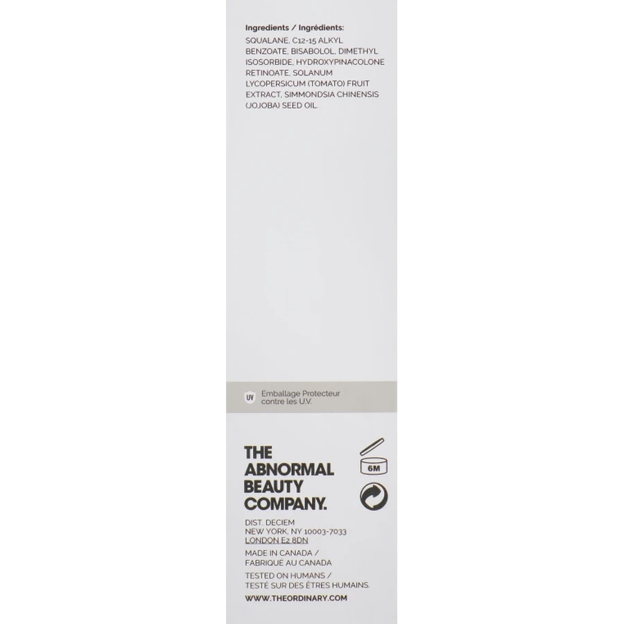 Скваланова емульсія-олія The Ordinary Granactive Retinoid 5% in Squalane, 30 мл: ціни та характеристики